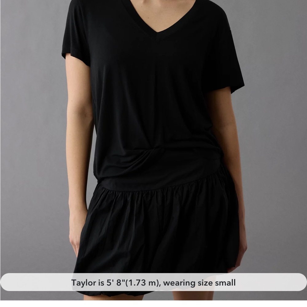 American Eagle soft and sexy shirt size small- black